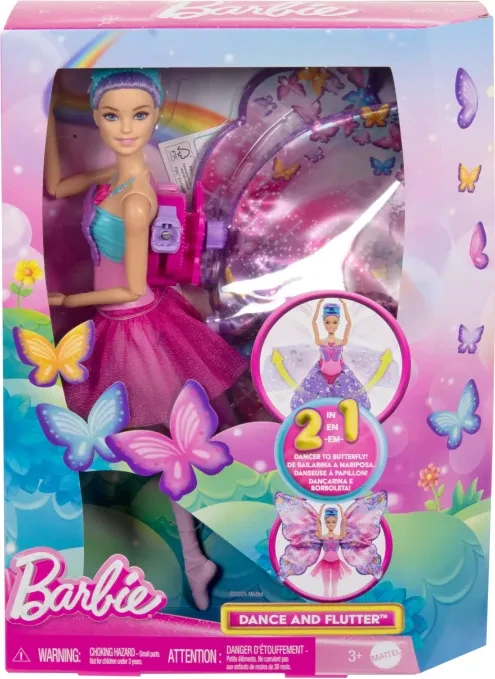 Mattel Barbie Tanz und Flatter – violette Haare für 14€ (-7%)