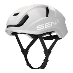 Sena S Smart-Rennradhelm mit Mesh Intercom (Mattweiß, Gr. L)