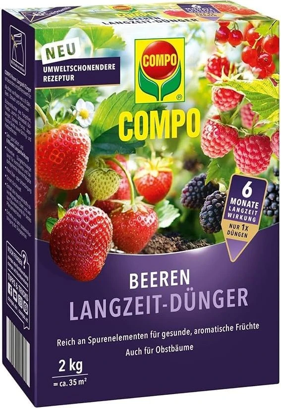 Compo Beeren- und Obst-Langzeitdünger, 2kg für 5€ (-47%)