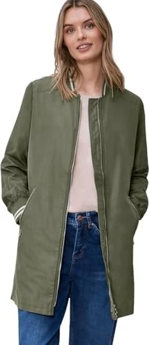 Street One Langer Blouson Jacke dark vetiver green (Damen) für 96€ (-6%)