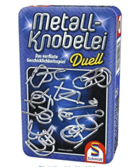 Schmidt Spiele Metall-Knobelei Duell (12-teilig, Metalldose) für 5€ (-51%)