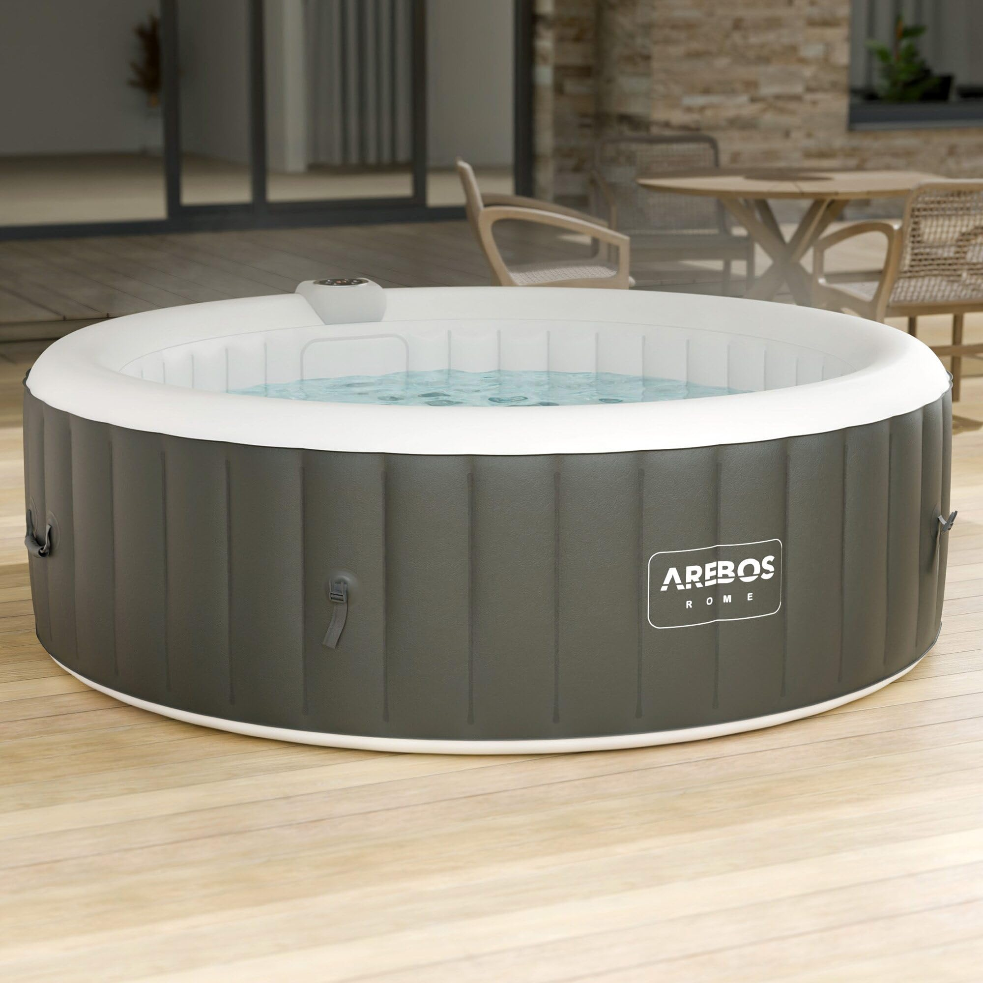 Arebos Whirlpool, aufblasbar, In- & Outdoor für bis zu 6 Personen bei Amazon im Angebot für 391€ (-14%)