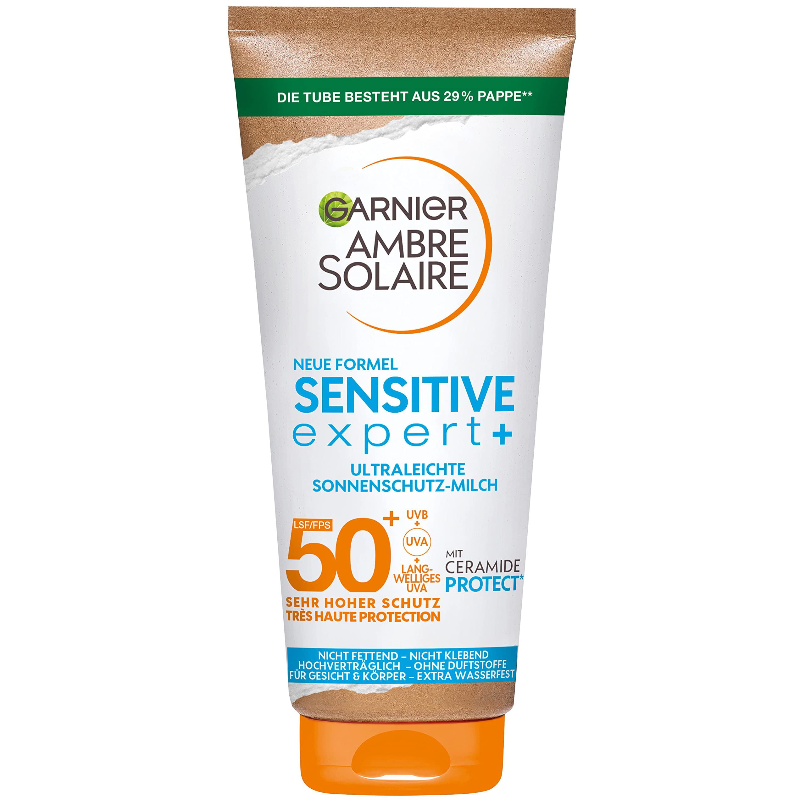 Garnie Ambre Solaire Sensitive expert Sonnenschutzmilch mit LSF 50+ 175 ml für 7€ (-28%)