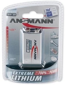 Ansmann Extreme Lithium 9V-Block für 5€ (-29%)