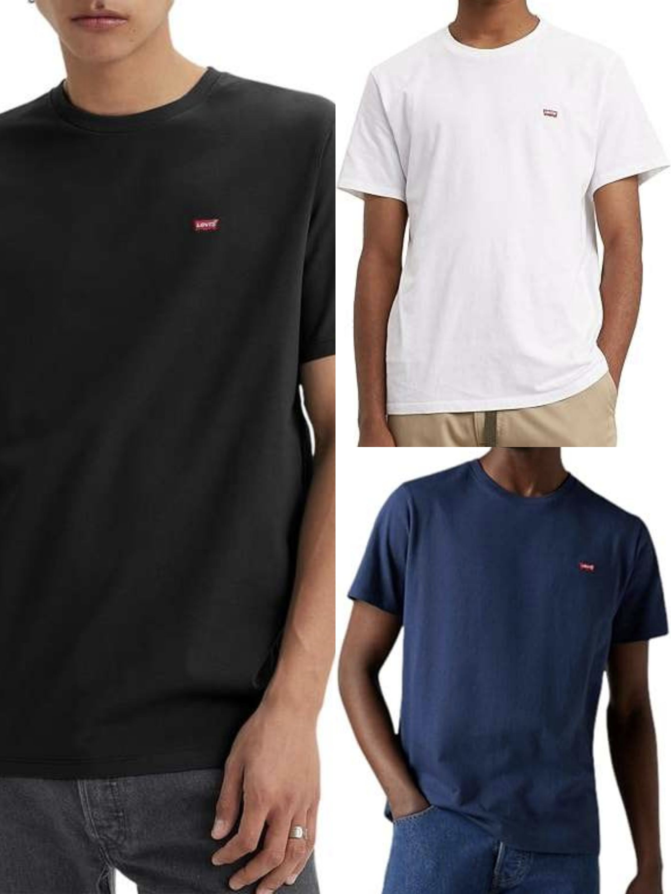 Levi’s Herren Ss Original Housemark Tee T-Shirt S bis XXL auch in Weiß / Blau ab 12,30€ // Damen Weiß 11,82, 11,83€ für 14€ (-35%)
