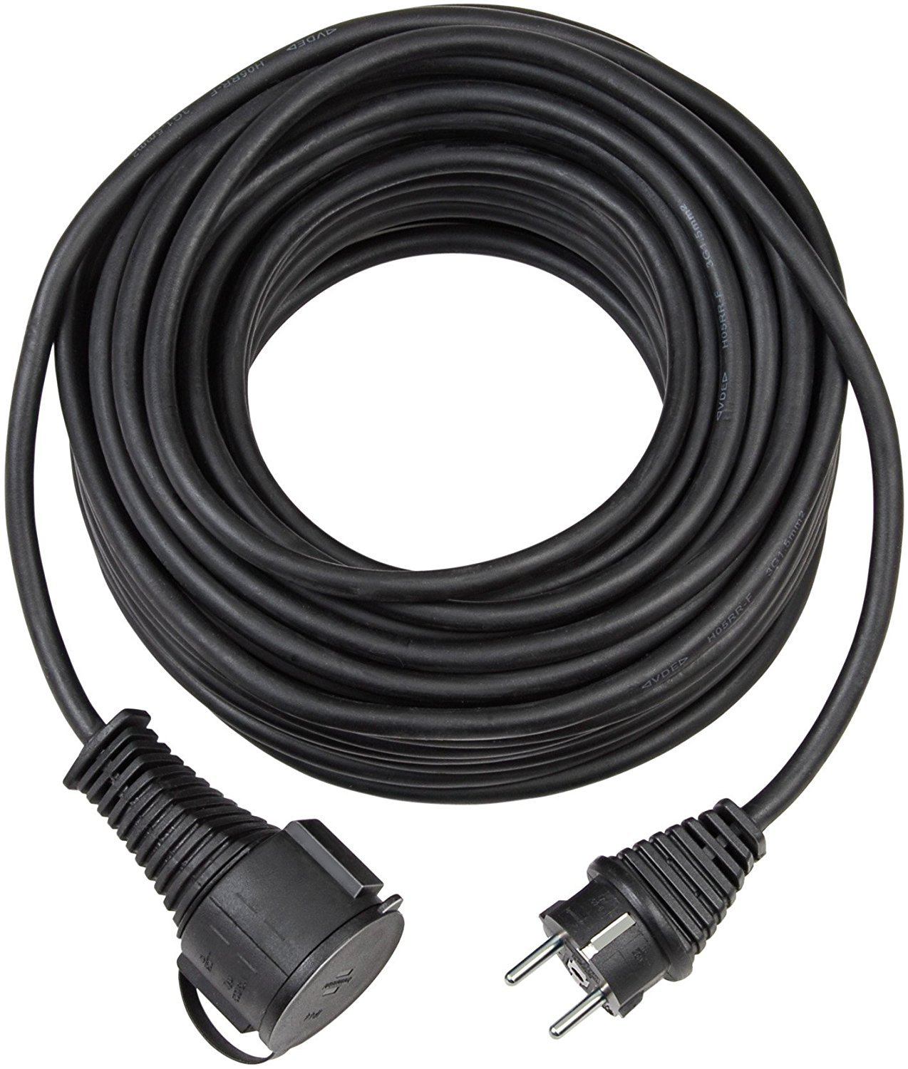 Brennenstuhl Qualitäts-Gummi-Verlängerungskabel (5m Kabel, für den kurzfristigen Einsatz im Außenbereich IP44) für 8€ (-25%)