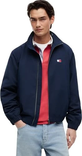 Tommy Hilfiger Wasserabweisende Reißverschluss Logo Jacke dark night navy (Herren) für 86€ (-17%)