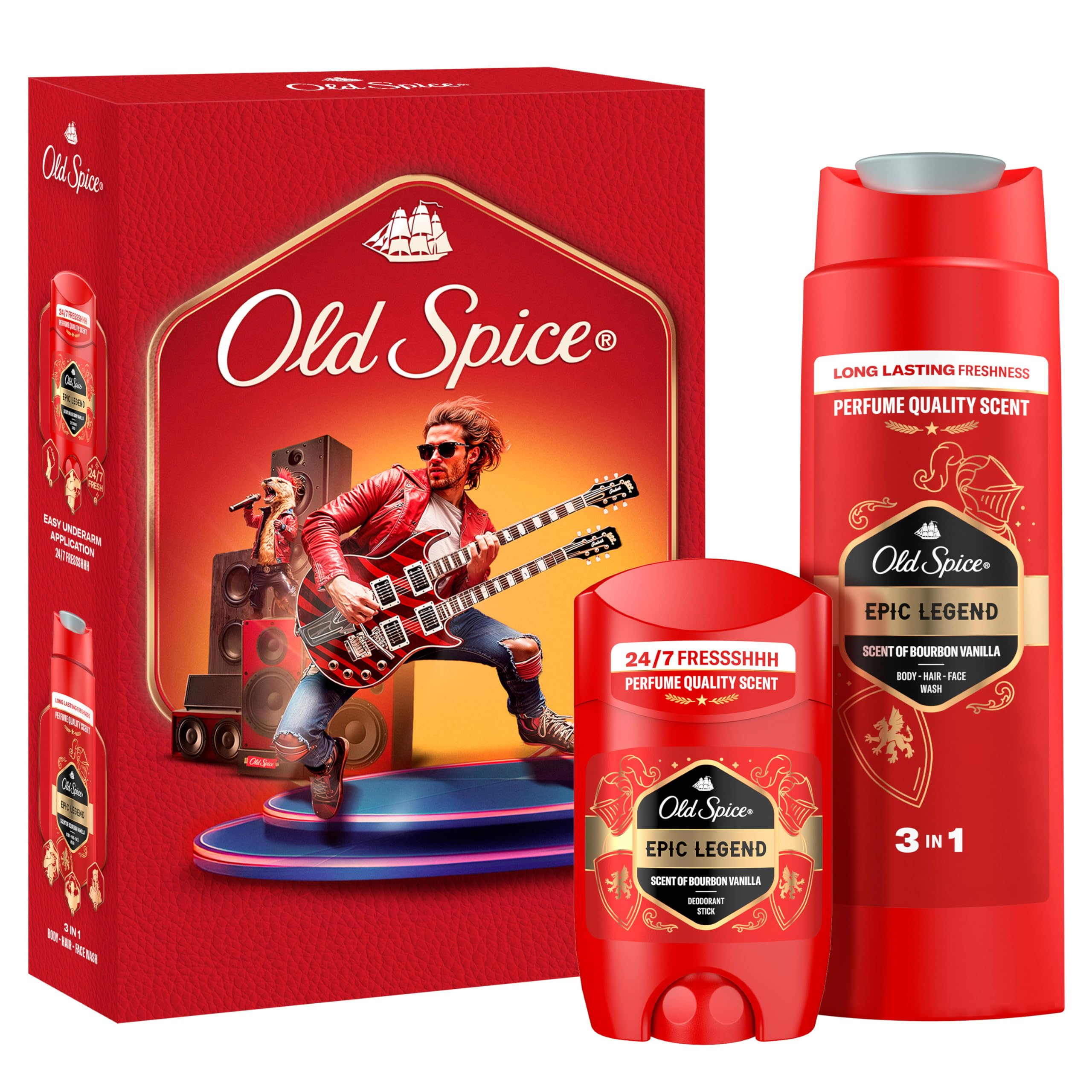 Old Spice Knight Geschenkset für Männer, Deostick und Duschgel (Spar Abo) evtl. personalisiert für 4€ (-27%)