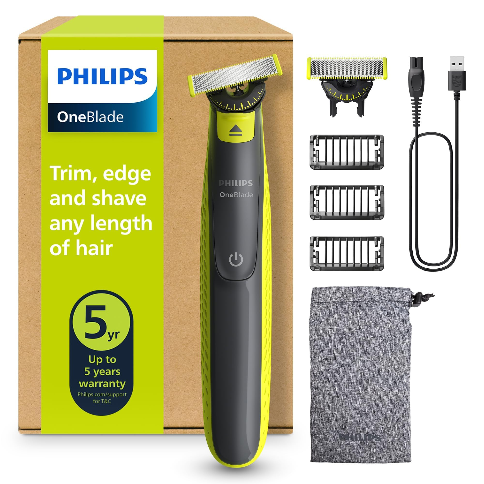 PHILIPS OneBlade 360 Face – elektrischer Rasierer & Trimmer für 38€ (-15%)