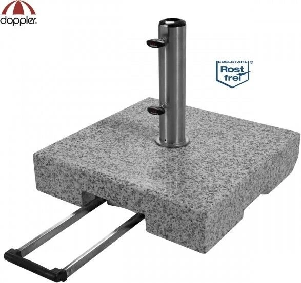 Doppler Active Trolley Granitplatte Sonnenschirmständer 70kg 56x56cm für 138€ (-16%)
