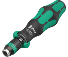 Wera 838 RA-R M Bits-Handhalter mit Ratschenfunktion (1/4″, 123,5 mm) für 22€ (-19%)