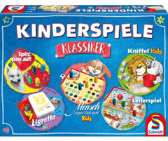 Schmidt Spiele Kinderspiele Klassiker (5 Spiele: MäDn, Kniffel Kids, Ligretto etc.) für 13€ (-32%)
