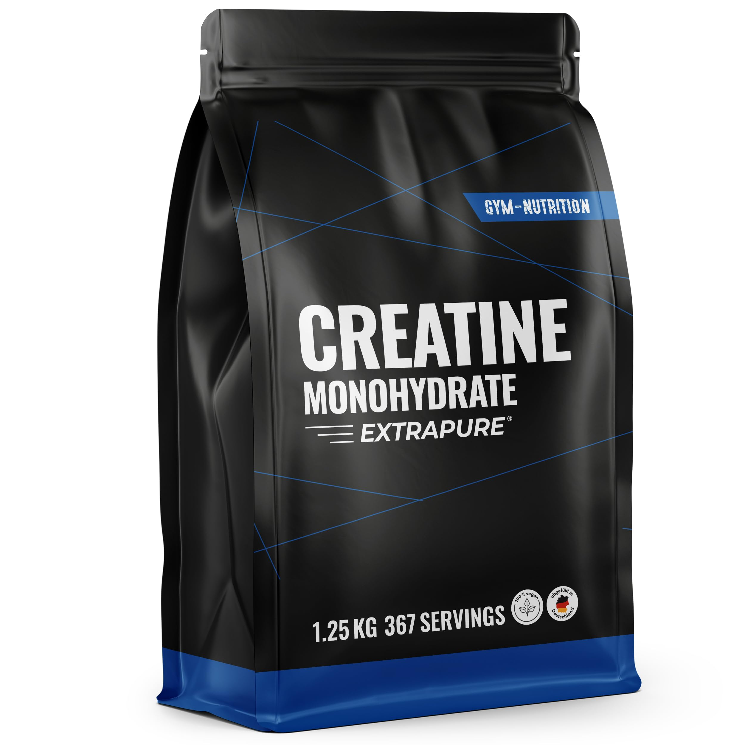 Creatin Monohydrat Pulver 1,25kg / 1250g – Ultra Reines Kreatin Monohydrat mit Amazon Sparabo (ggf. noch 20% Rabattcoupon) für 13€ (-41%)