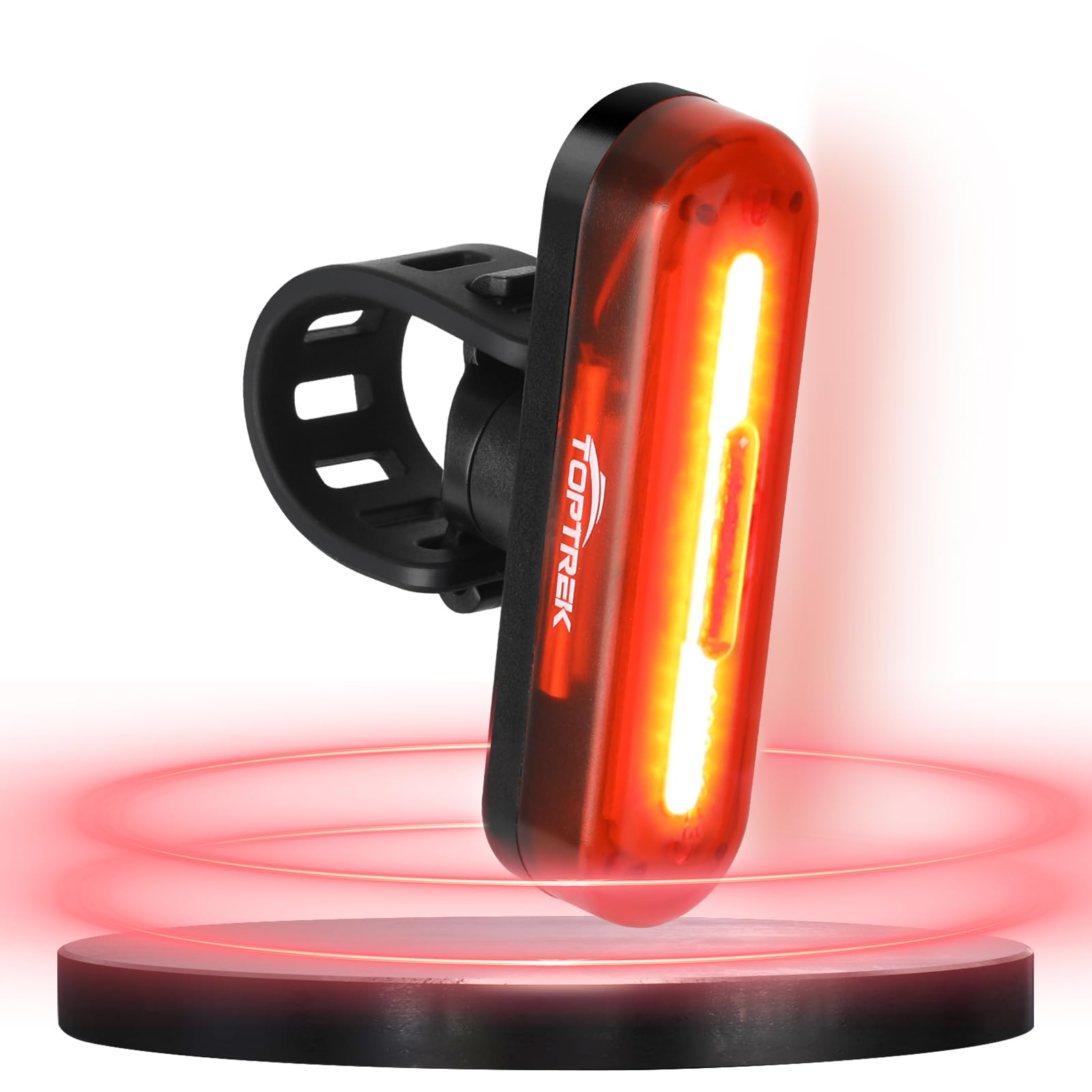 Fahrrad-Rücklicht toptrek StVZO – USB-C, IPX5 wasserdicht, 220° Sichtbarkeit für 7€ (-26%)