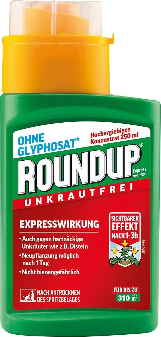 Evergreen Garden Care Roundup Express Konzentrat ohne Glyphosat, 250ml für 15€ (-7%)
