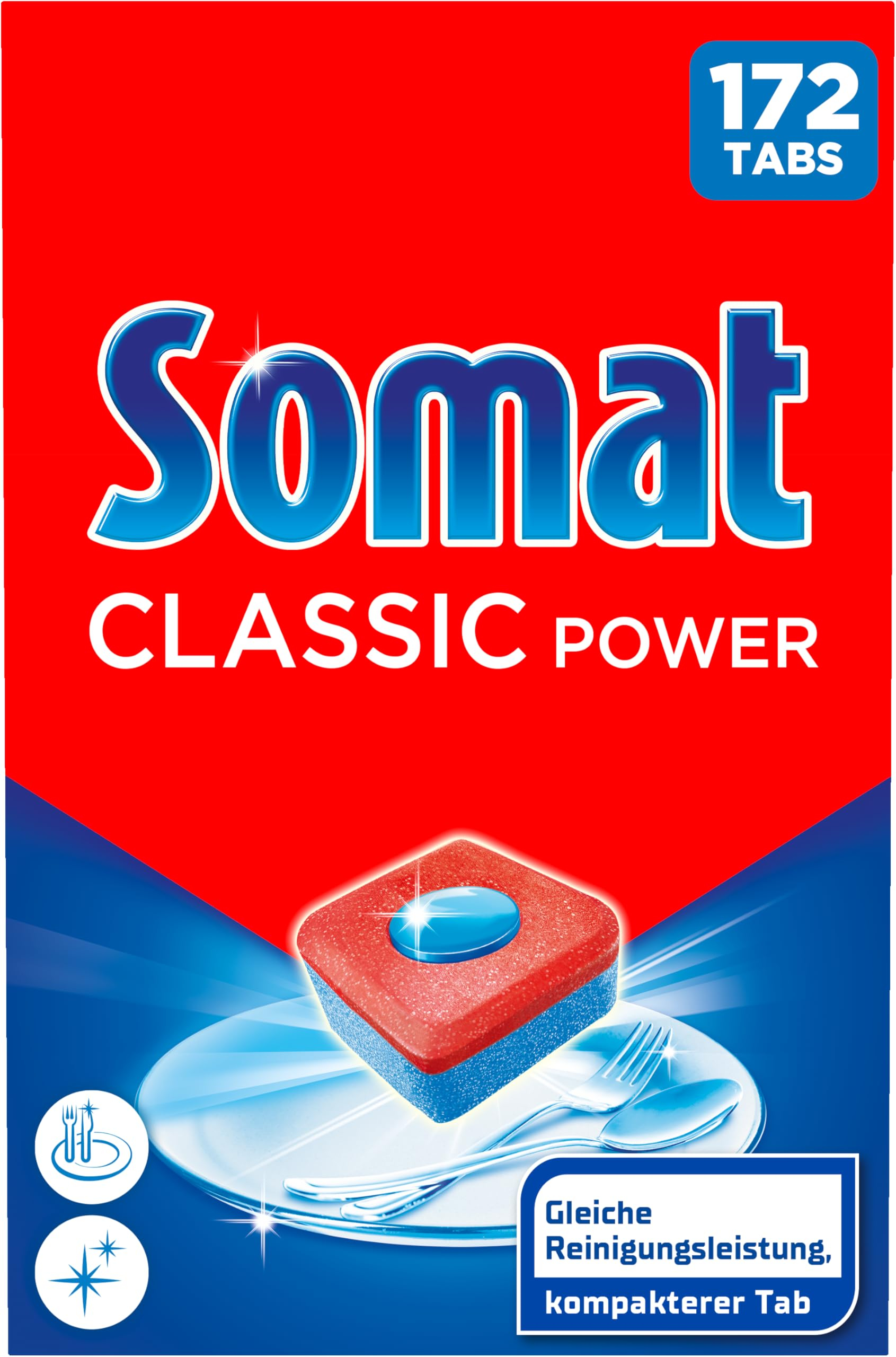 Somat Classic Power Spülmaschinen Tabs 172 Tabs (0,09€ pro Stück) für 16€ (-21%)