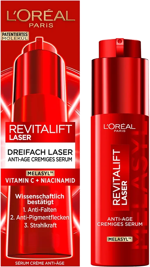 L’Oréal Revitalift Laser Melasy + Vitamin C + Niacinamid Anti-Age Serum, 50ml für 17€ (-13%)