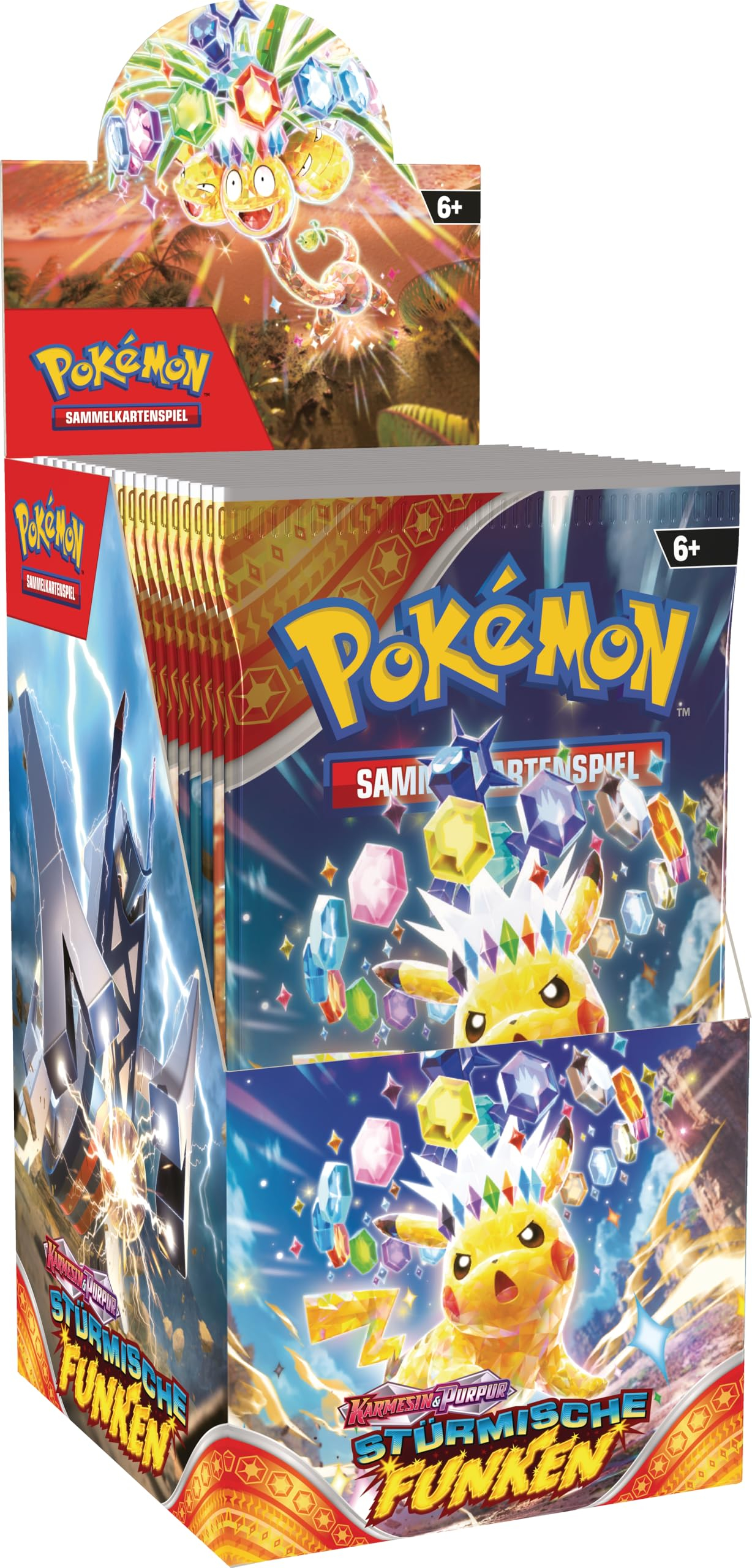 Pokémon Sammelkartenspiel: Boosterpack Display Karmesin & Purpur – Stürmische Funken (enthält 18 Boosterpacks) Amazon Einladung Pokemon für 90€ (-31%)