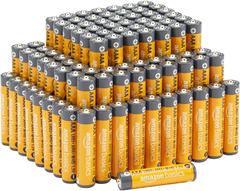 100er-Pack Amazon Basics AAA Alkali-Batterien (10 Jahre lagerfähig)