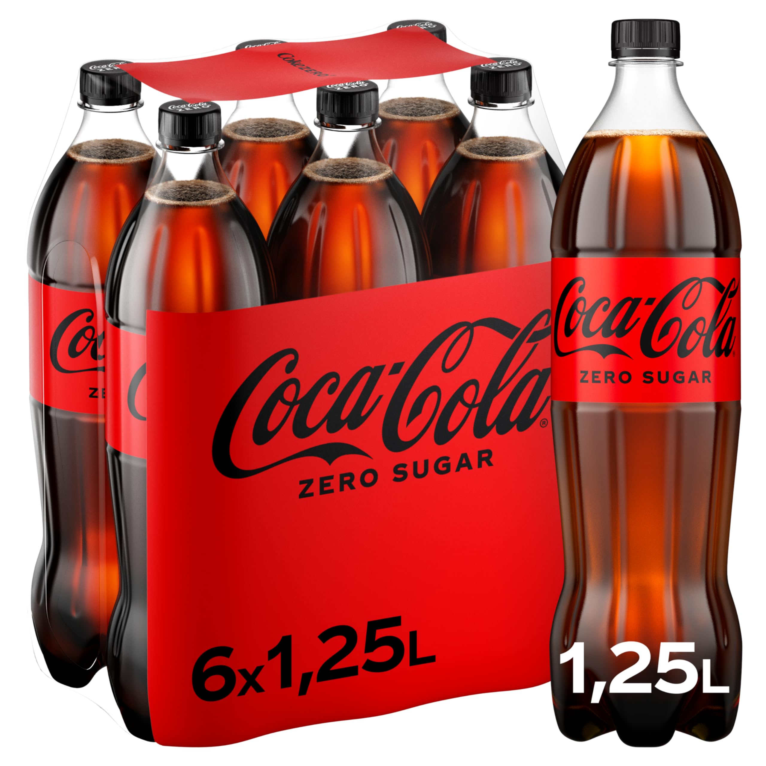 Coca Cola 6×1.25L Zero/Vanilla/Cherry/ZeroZero ohne Pfand für 6€ (-36%)