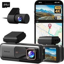 BOTSLAB 4K Dual Dashcam Vorne/Hinten (GPS, ADAS, 64GB)