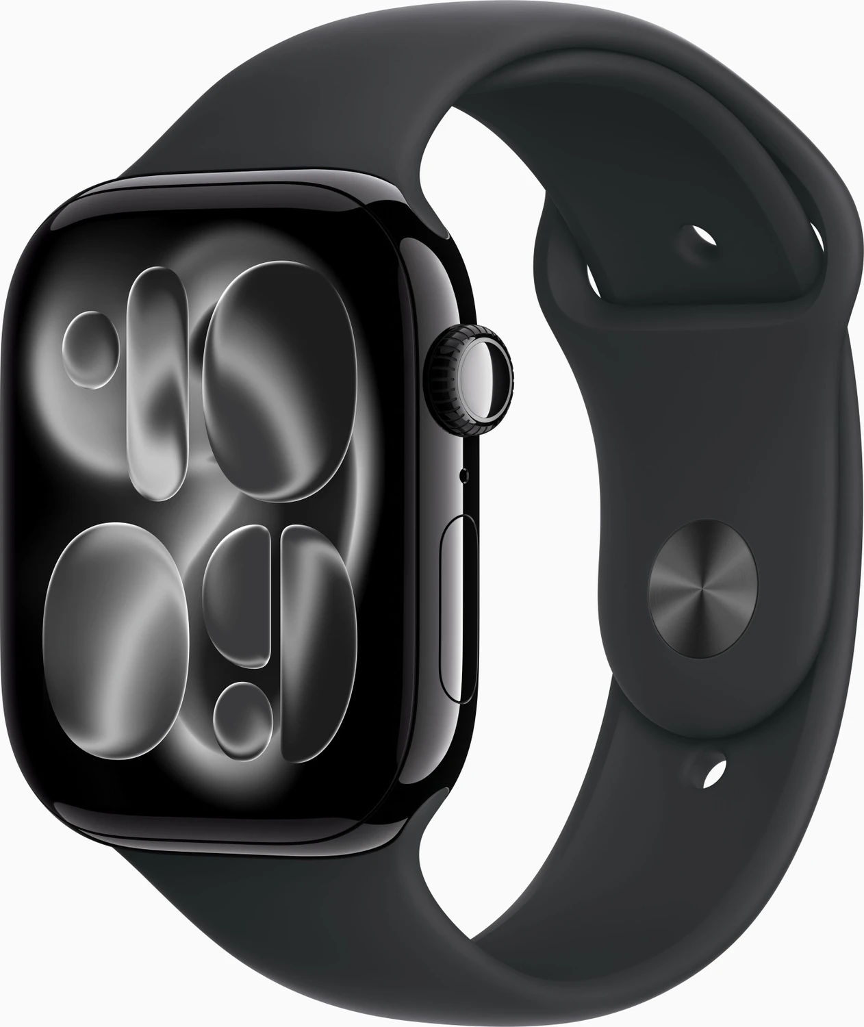 Apple Watch Series 11 (GPS) 46mm Aluminium diamantschwarz mit Sportarmband M/L schwarz für 369€ (-6%)