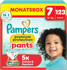 Pampers Premium Protection Pants Gr. 7 (123 Stk.) für 40€ (-16%)