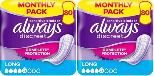 Always Discreet Inkontinenz Long Hygieneeinlage, 80 Stück für 23€ (-5%)