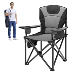 GarveeLife Campingstuhl (64 cm Sitzbreite, bis 200 kg) für 49€ (-11%)