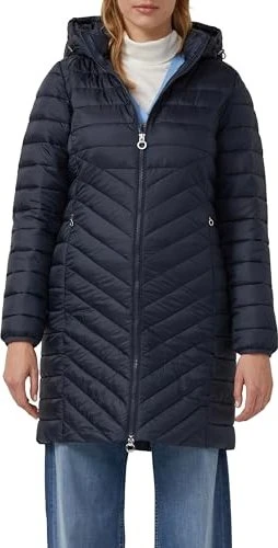 s.Oliver Packbarer leichter Mantel mit Zwei-Wege-Reißverschluss und abnehmbarer Kapuze Funktionsmantel navy (Damen) für 53€ (-5%)