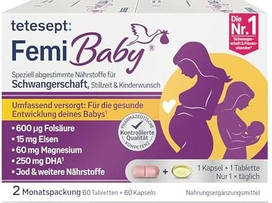 Tetesept Femi Baby Tabletten + Kapseln, 60 Stück für 7€ (-20%)