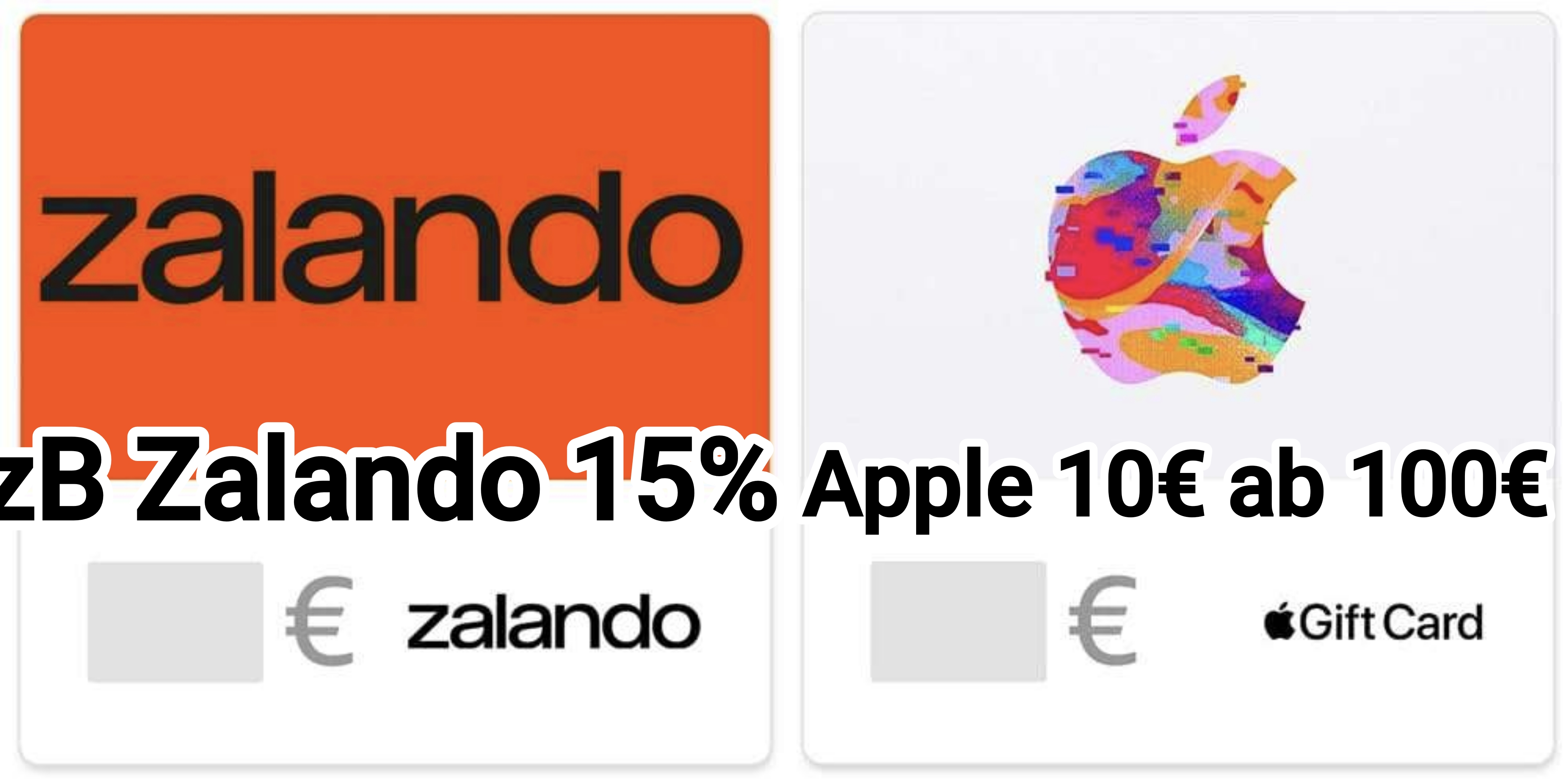 [Amazon] 15 – 20% Rabatt auf Geschenkgutscheine wie zB Zalando, H&M, Uber, WOW, Nike, … / 10€ Aktionsguthaben für Apple ab 100€ für 21€ (-15%)