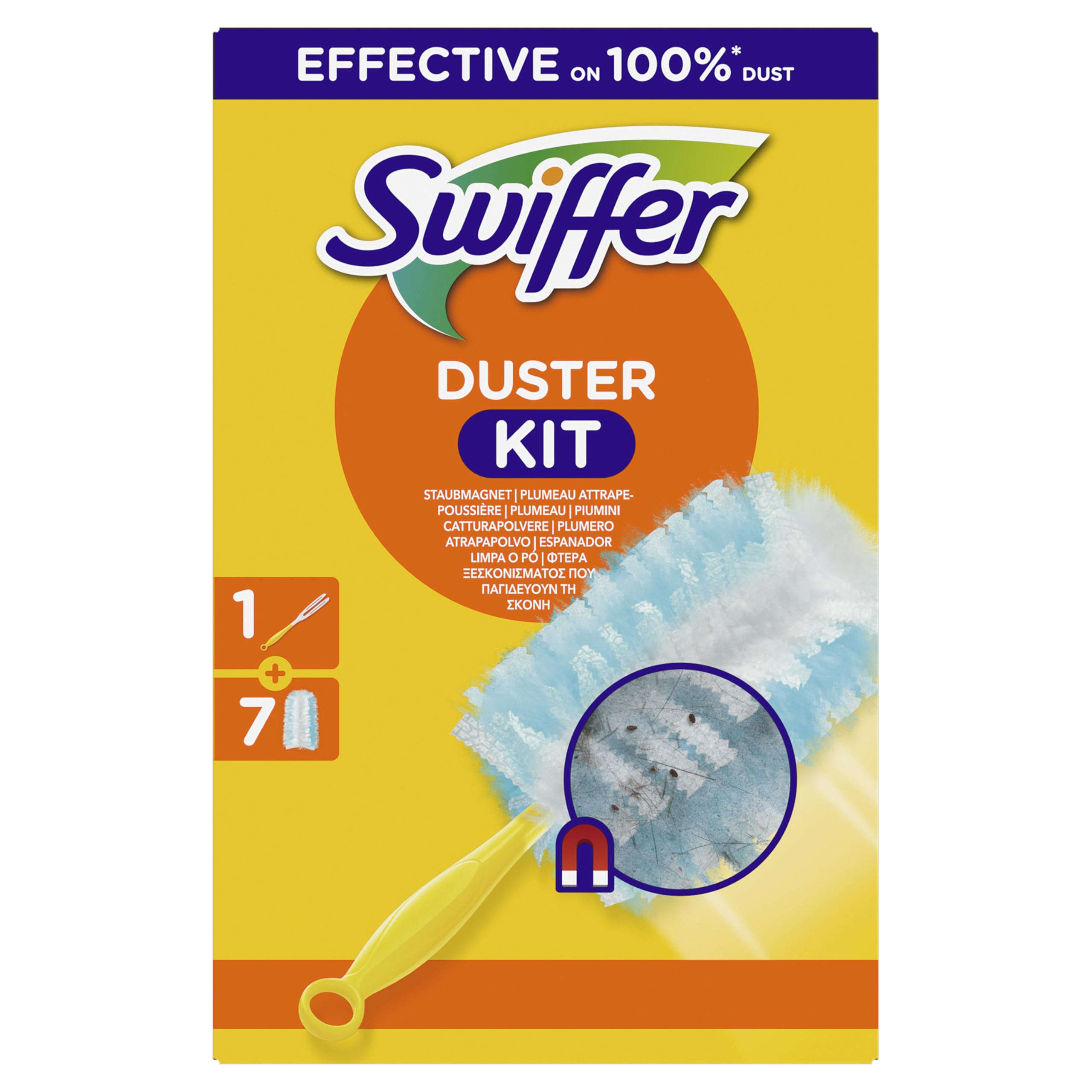 Swiffer Staubmagnet Starter-Set (1 Griff + 7 Nachfülltücher) + im Anschluss GZG für 5€ (-12%)