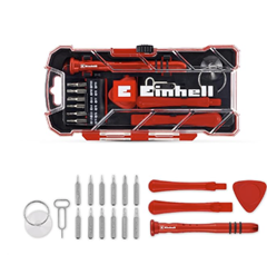 Original Einhell Smartphone-Reparaturset (18-tlg., Alu-Schraubendreher) für 9€ (-31%)