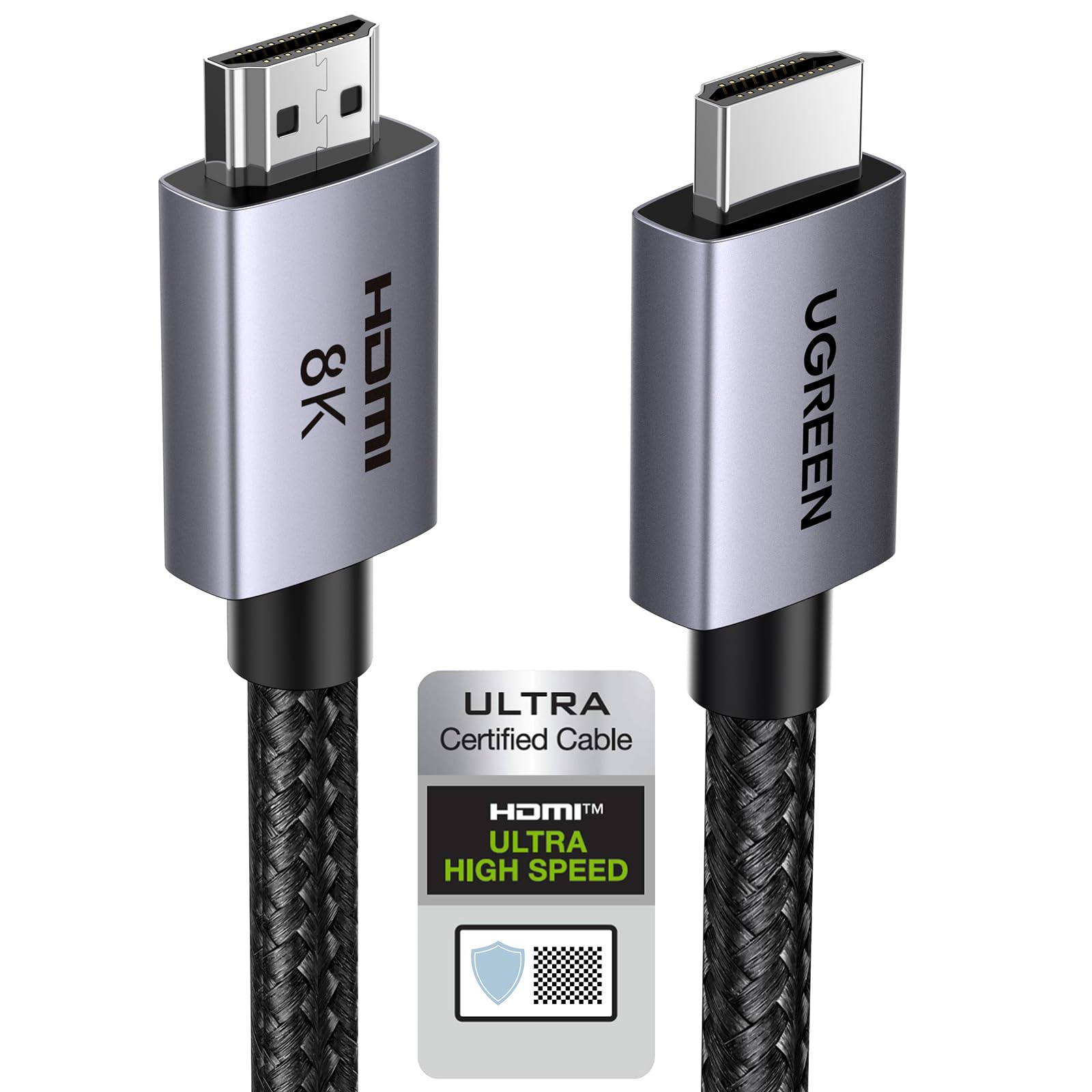 ( abo)UGREEN HDMI 2.1 Kabel 10K 8K 60Hz 4K 240Hz 165Hz 144Hz 120Hz 48Gbit/s High Speed, HDMI Kabel 2.1 Ultra HD eARC HDR 10+ HDCP für 11€ (-47%)