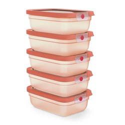 EMSA oneClick Meal-Prep-Set 5x 1,2 l