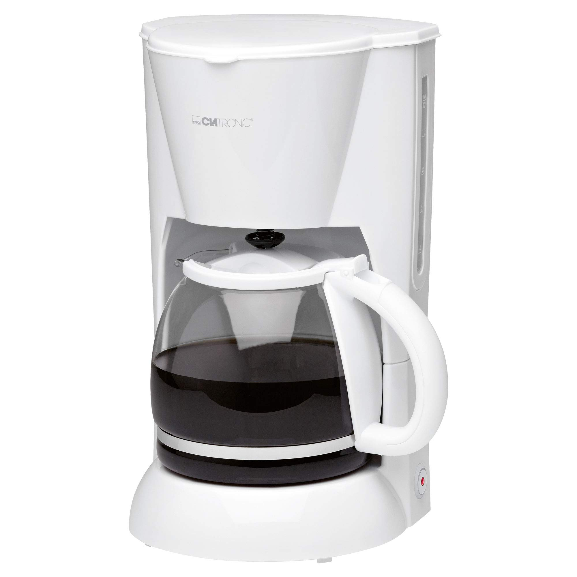 Clatronic Kaffeemaschine 12-14 Tassen 1,5L Filterkaffeemaschine Nachtropfsicherung, herausnehmb. Filtereinsatz, 900W, KA 3473 weiß für 11€ (-29%)
