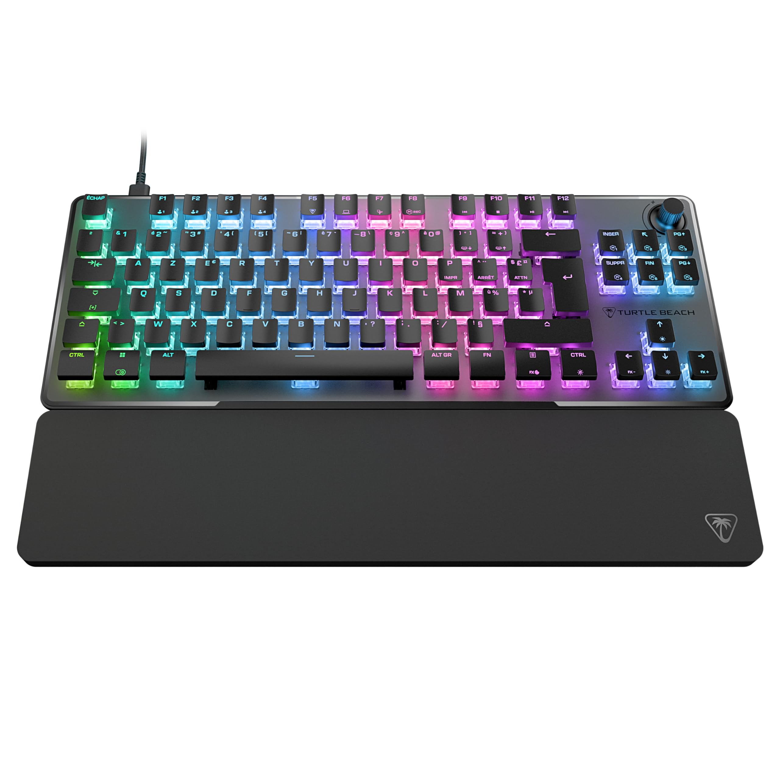 Turtle Beach Vulcan II TKL Pro – Magnetisch-mechanische RGB-Gaming-Tastatur mit Analoge Halleffekt-Schalter, Medientasten, Handballenauflage für 71€ (-38%)