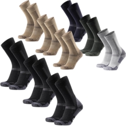DANISH ENDURANCE Merino Wandersocken (3er-Pack, gepolstert, Anti-Loch-Garantie, Unisex) für 25€ (-24%)