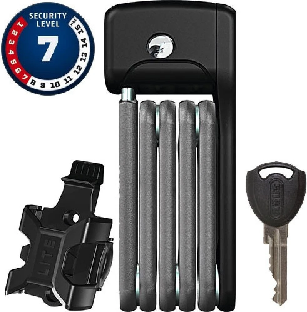 ABUS Bordo Lite 6055/85 Faltschloss, Schlüssel schwarz für 48€ (-8%)