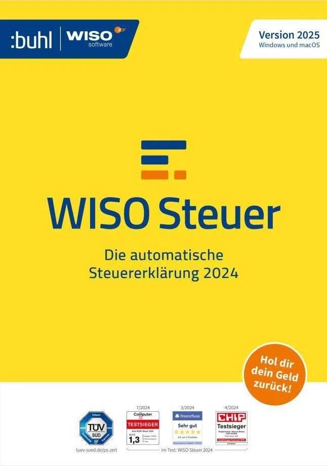 Buhl Data WISO Steuer 2025, ESD (deutsch) (PC/MAC/Android/iOS) für 20€ (-20%)