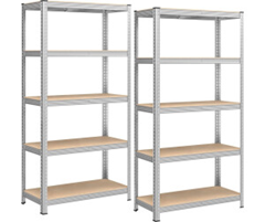2er Set SONGMICS Schwerlastregale (je 180x90x40cm, 875kg) für 25€ (-36%)