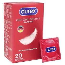 Durex Gefühlsecht Classic Kondome 20er-Pack