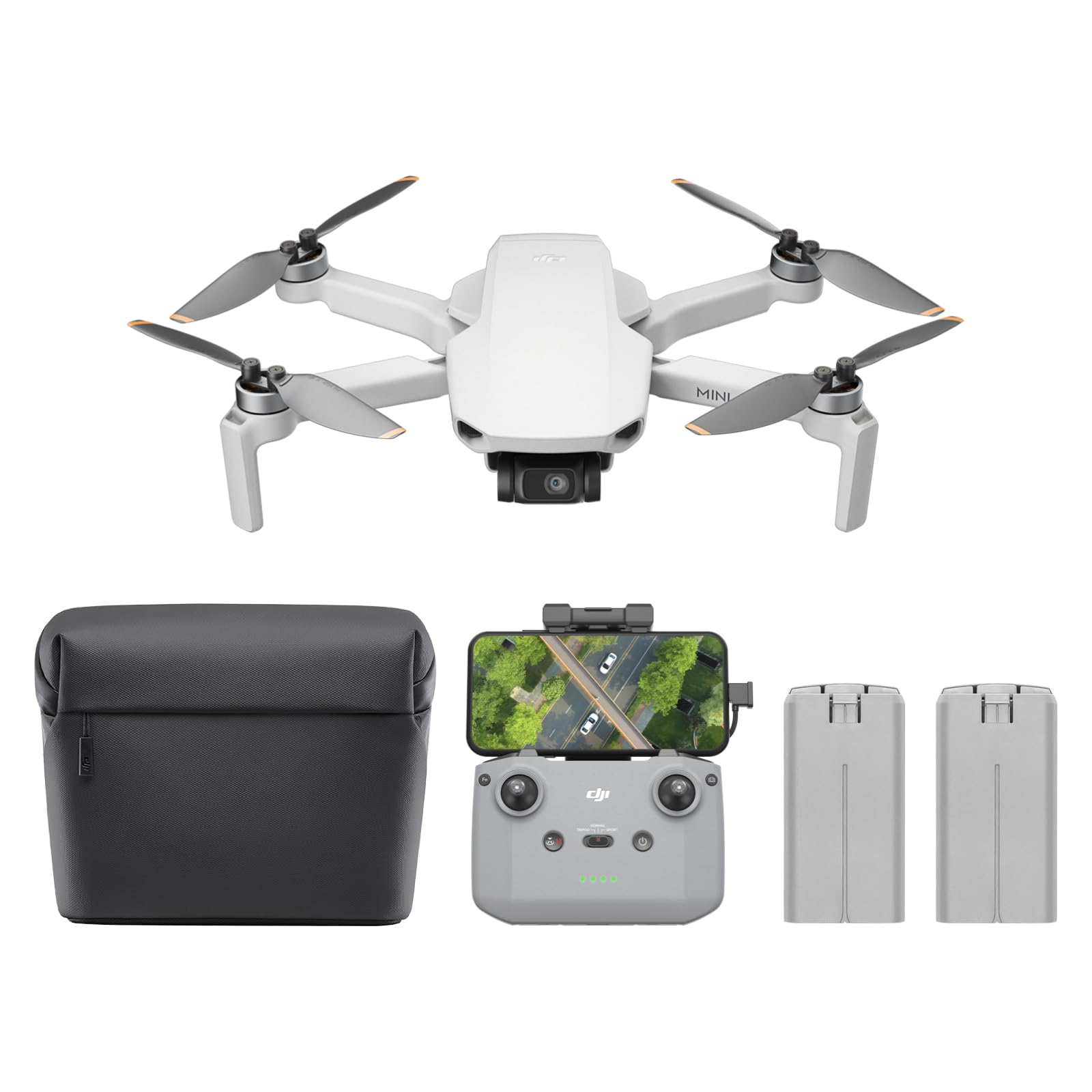 DJI Mini 4K Camera Drohnen Combo mit 4K UHD Kamera, 2 Akkus