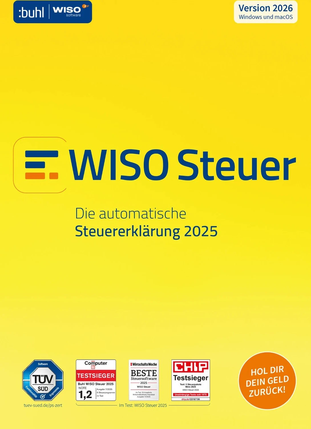 Buhl Data WISO Steuer 2026, ESD (deutsch) (PC/MAC/Android/iOS) für 23€ (-5%)