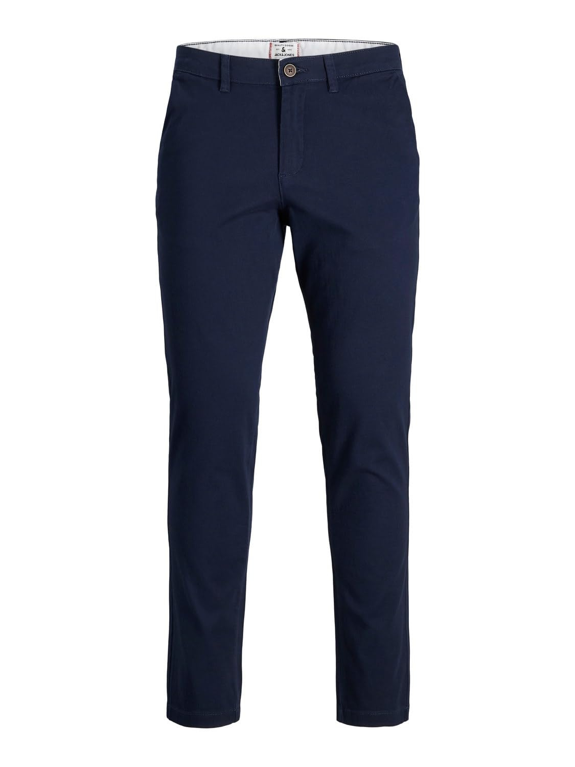 JACK & JONES Herren Chino Hose | gängige Größe ab ~ 18€ | Slim Fit | Baumwoll-Gemisch mit Stretch | Tiefer Bund | Farbe: Navy Blazer für 11€ (-45%)