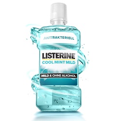 LISTERINE Cool Mint Mild 500 ml für 3€ (-23%)