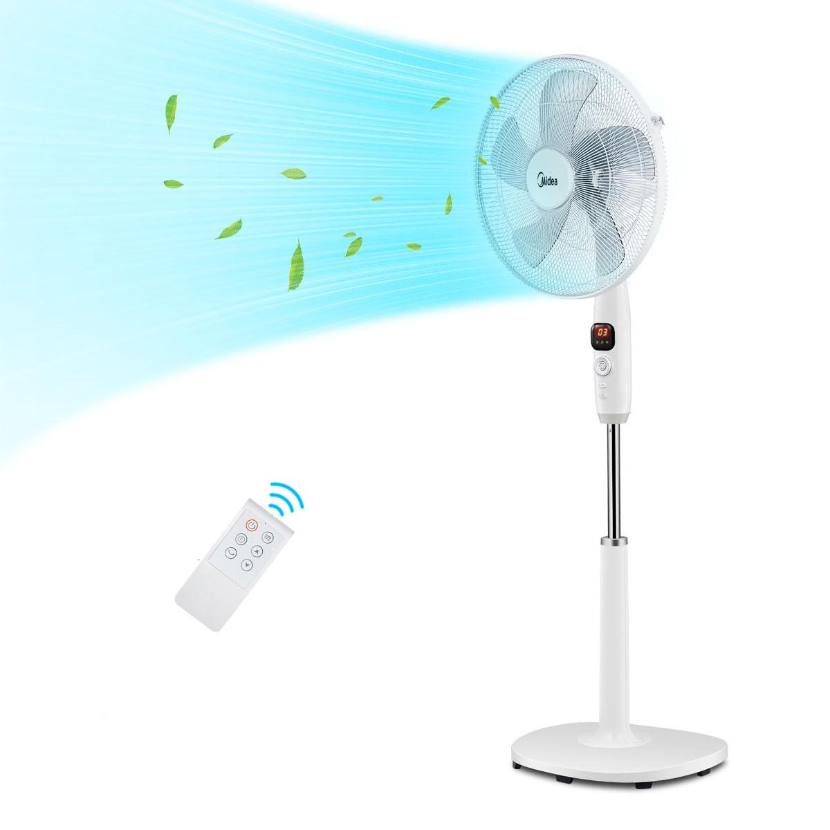 Midea FS40-16CR DC Motor Standventilator leise Extreme,mit Fernbedienung für 59€ (-13%)