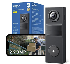 Tapo D205 Akku-Videotürklingel (2K, 160° Weitwinkel, lokale Speicherung) für 34€ (-32%)