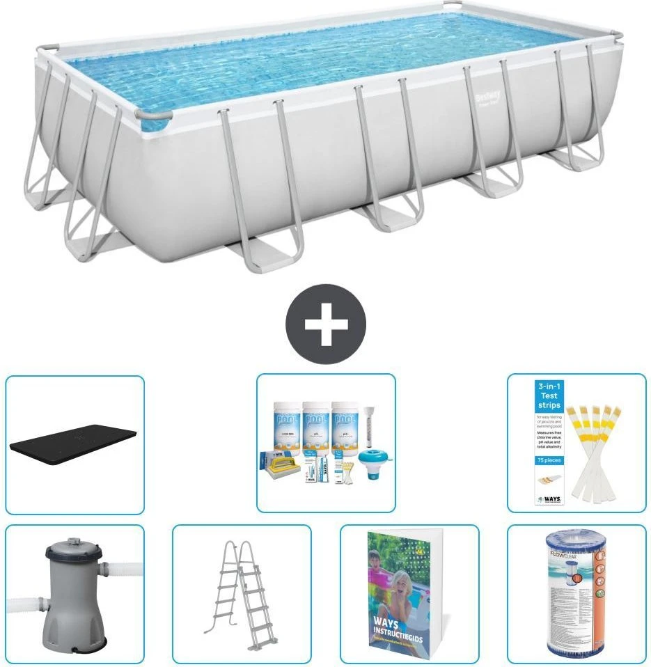 Bestway Power Steel Frame Pool 488x244x122cm für 730€ (-30%)